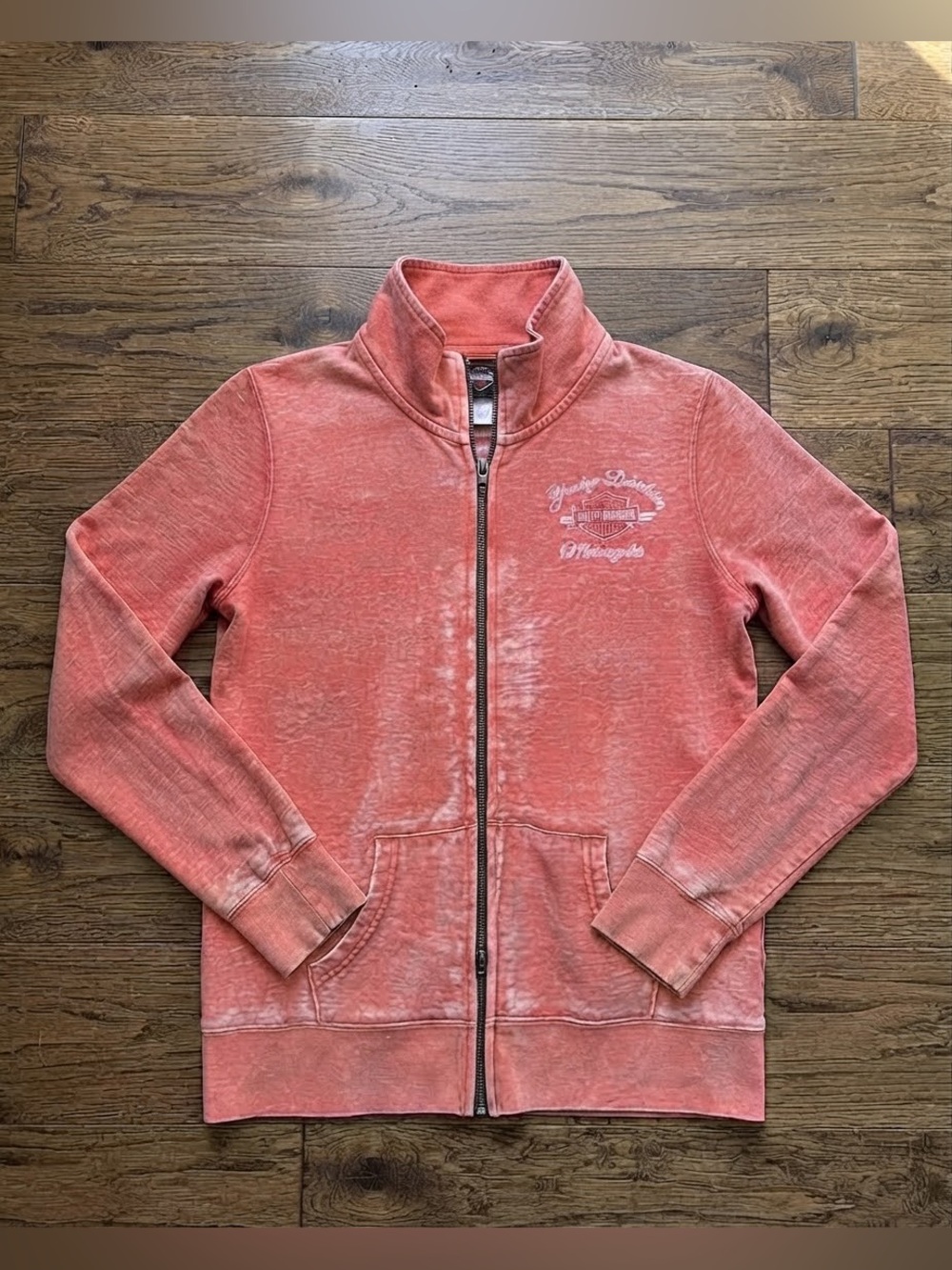 Harley-Davidson Vintage Mineral Washed Full-Zip Sweatshirt / Jacket - Picture 2 of 8